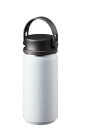 ゴーウェル MOTTERU 水筒 保冷 保温 真空断熱 2層構造 直飲み ステンレス サーモ ボトル 350ml ハンドル付き おしゃれ マットカラー ホワイト...