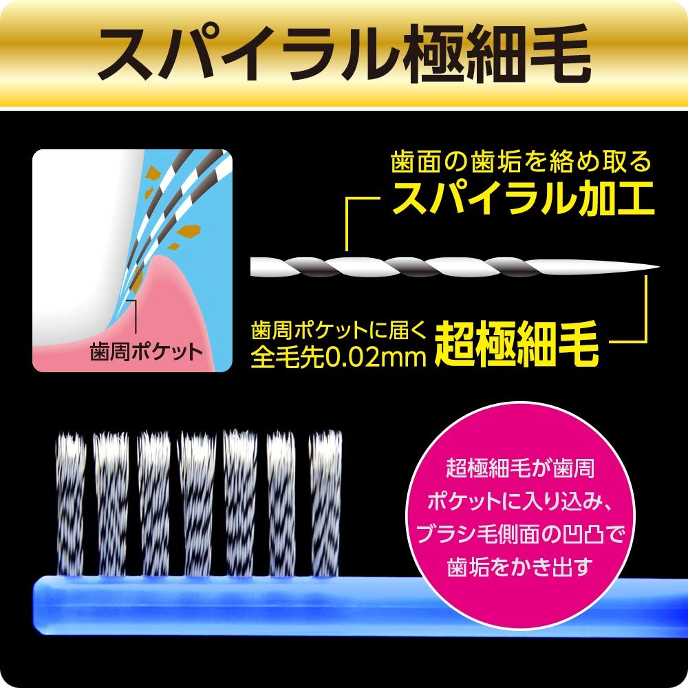 イナダハブラシ 一列歯ブラシ ふつう 4本組の紹介画像3