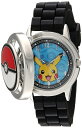 Pokemon メンズ カジュアルウォッチ クオーツ メタル&シリコン ブラック (型番: POK9025)