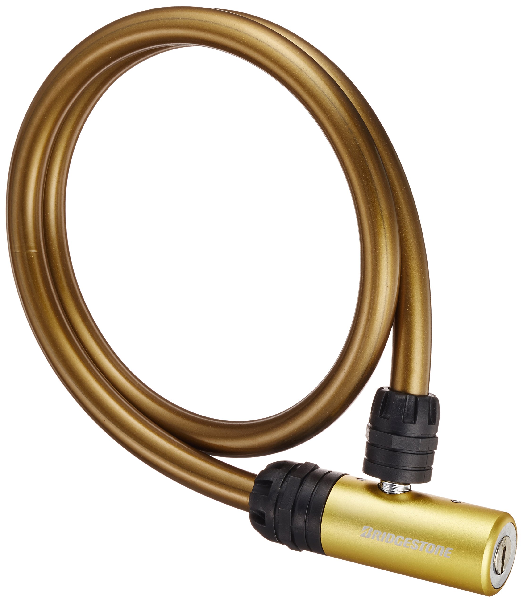 ブリヂストン(BRIDGESTONE) アルロック 自転車 鍵 ワイヤーロック ゴールド 盗難防止 防犯 直径12×80cm WL-AD.B