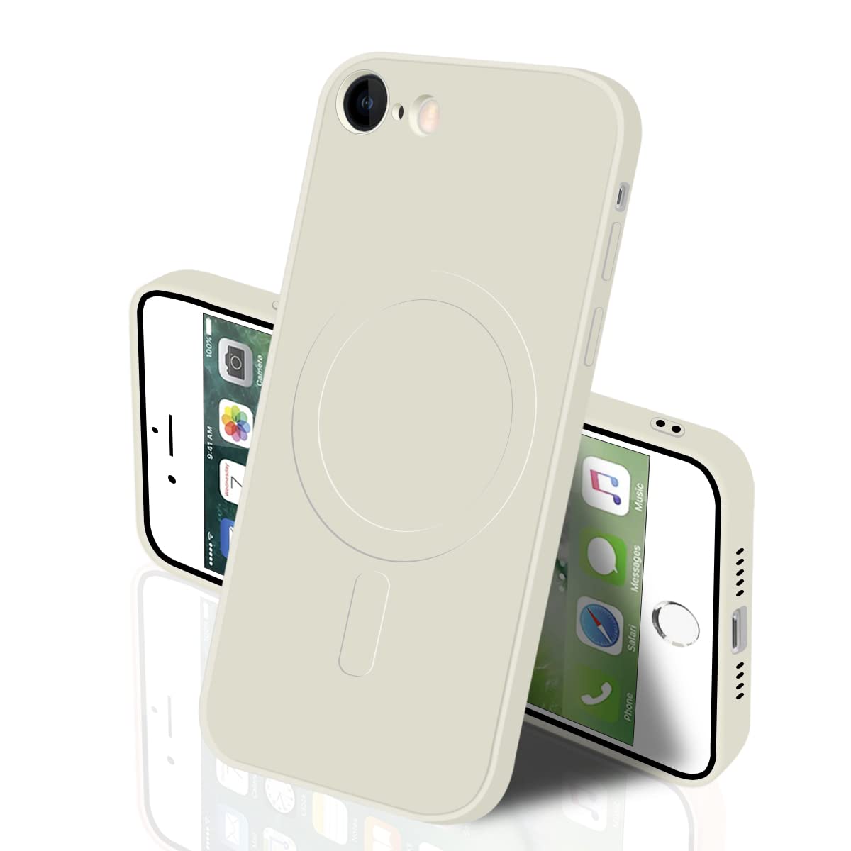IPhone SE2 iPhone SE3 iPhone7 iPhone8 MagSafe ケース マグネット搭載 シリコン ...