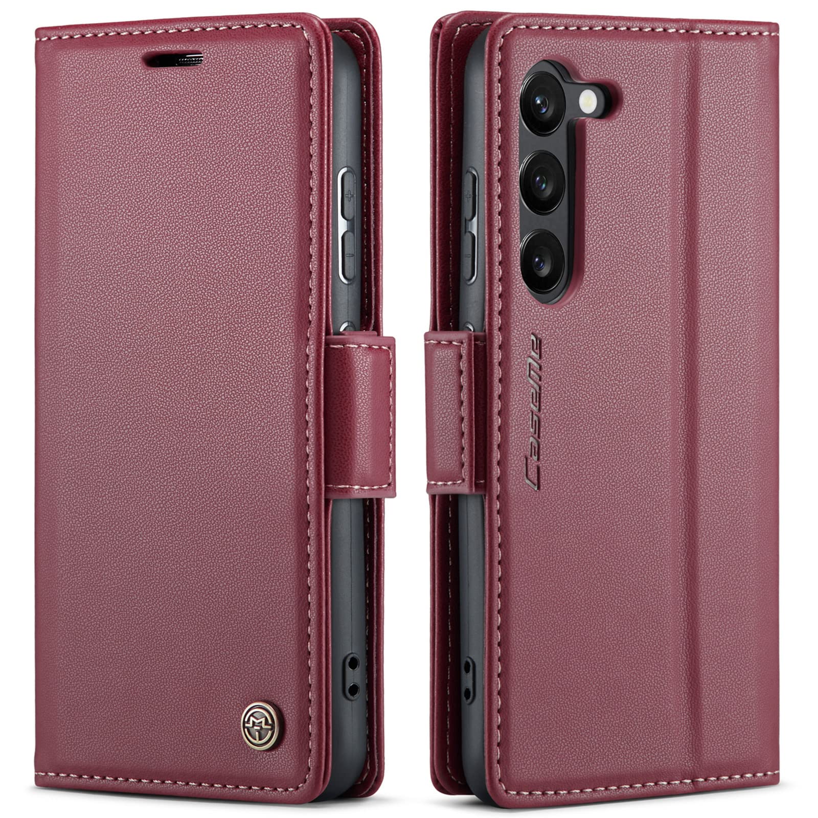 QLTYPRI Samsung Galaxy S23 ケース 手帳型 SC-51D/SCG19 ケース 上質PUレザー 財布型 スマホケース ギャラクシー S23 ケース 手帳型 携帯カバー カード収納 スマグネ
