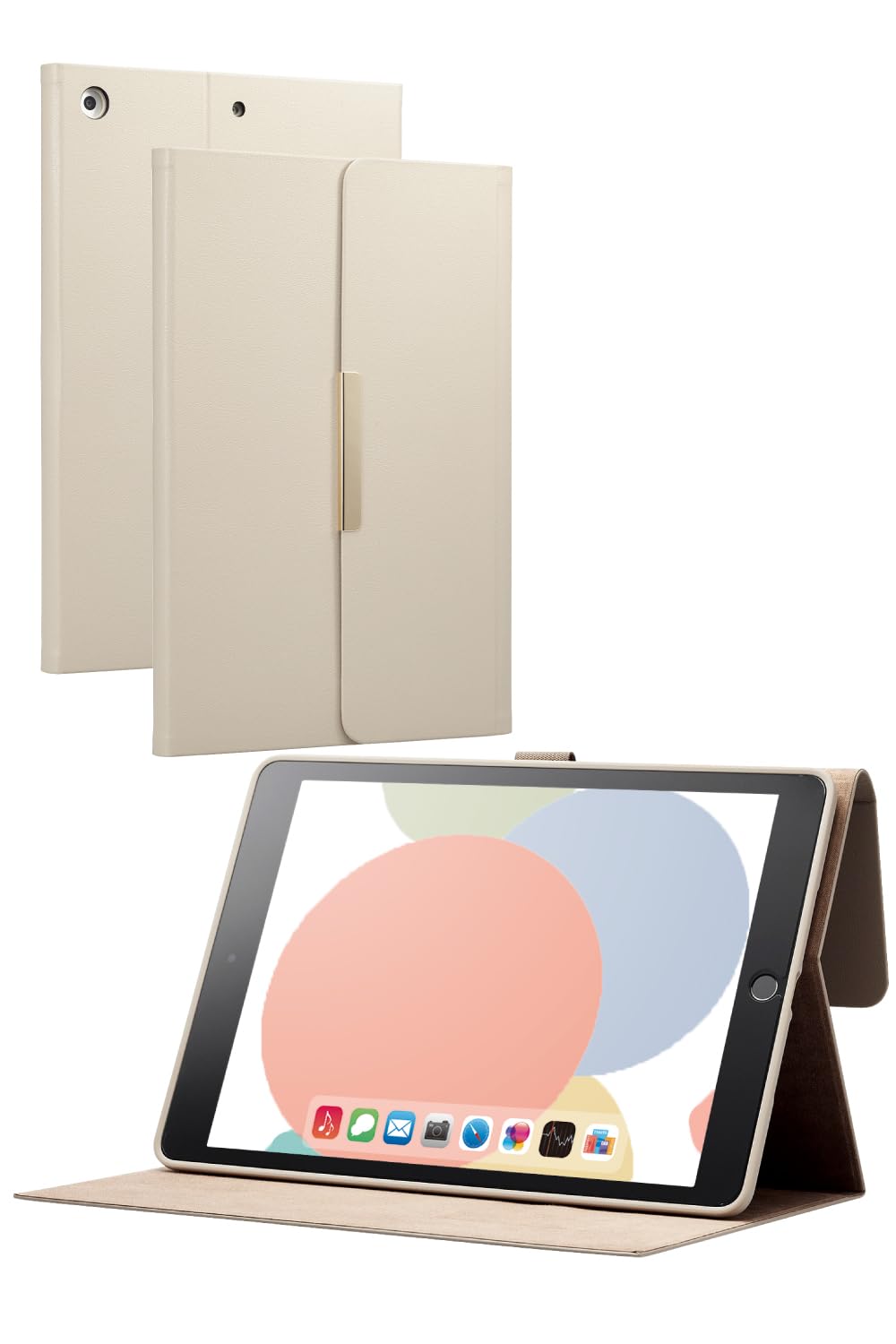 エレコム iPad 第9/8/7世代 iPad 10.2 2019年モデル フラップケース ソフトレザー ＆me Apple Pencil収..