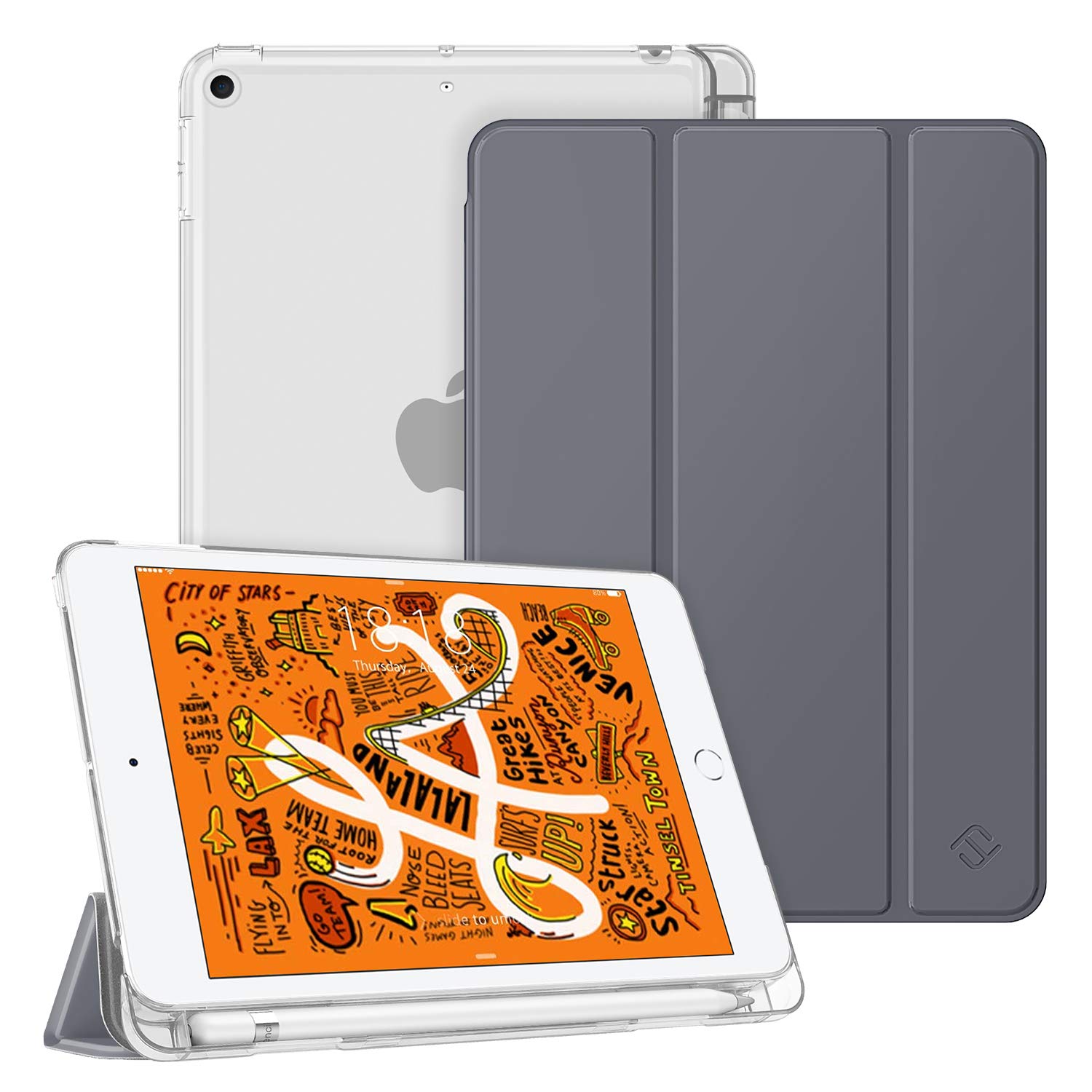 Fintie for iPad Mini 5 2019  ꥢ ȾƩ ХåСApple Pencil Ǽǽ ڥۥ...