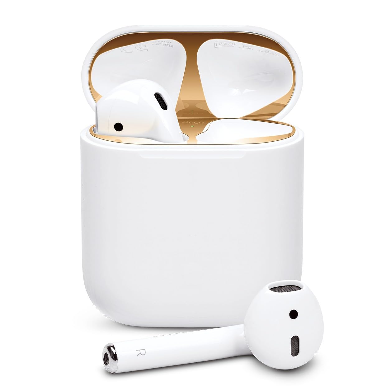 elago AirPods Ή _XgK[h  Nh~ ho ANZT[ ^bNv[g 2Zbg [ Apple AirPods1/AirPods2 with Charging Case GA[|bY Ή ] DUST GUARD S[h