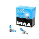 PIAA ヘッドランプ/フォグランプ用 ハロゲンバルブ H3 4800K アストラルホワイト 車検対応 2個入 12V 55W(110W相当) 安心のメーカー保証1年付 HW403