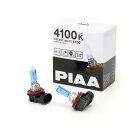 PIAA ヘッドランプ/フォグランプ用 ハロゲンバルブ H11 4100K セレストホワイト 車検対応 2個入 12V 55W(115W相当) 安心のメーカー保証1年付 HX610