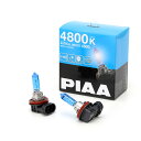 PIAA フォグライト用 ハロゲンバルブ H8 4800K アストラルホワイト 車検対応 2個入 12V 35W(70W相当) 安心のメーカー保証1年付 HW408