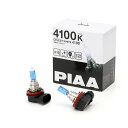 PIAA フォグライト用 ハロゲンバルブ H16 4100K セレストホワイト 車検対応 2個入 12V 19W(30W相当) 安心のメーカー保証1年付 HX611