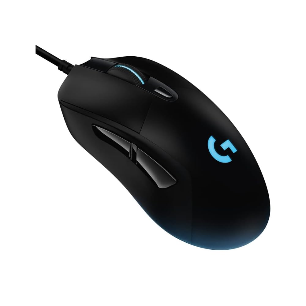 Logicool G ゲーミングマウス G403h HERO 有線 軽量 87g ゲーミング マウス 有線マウス 25Kセンサー エルゴノミクス LIGHTSYNC RGB PC windows mac G403 ブラック 国内正規品 ※ 壁紙ダウンロード付き