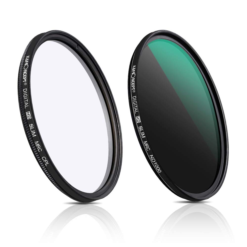 KF Concept 43mm ND1000フィルター+CPLフィルター 2枚セット 18層コーティング 極薄 光学ガラスメーカー直営店