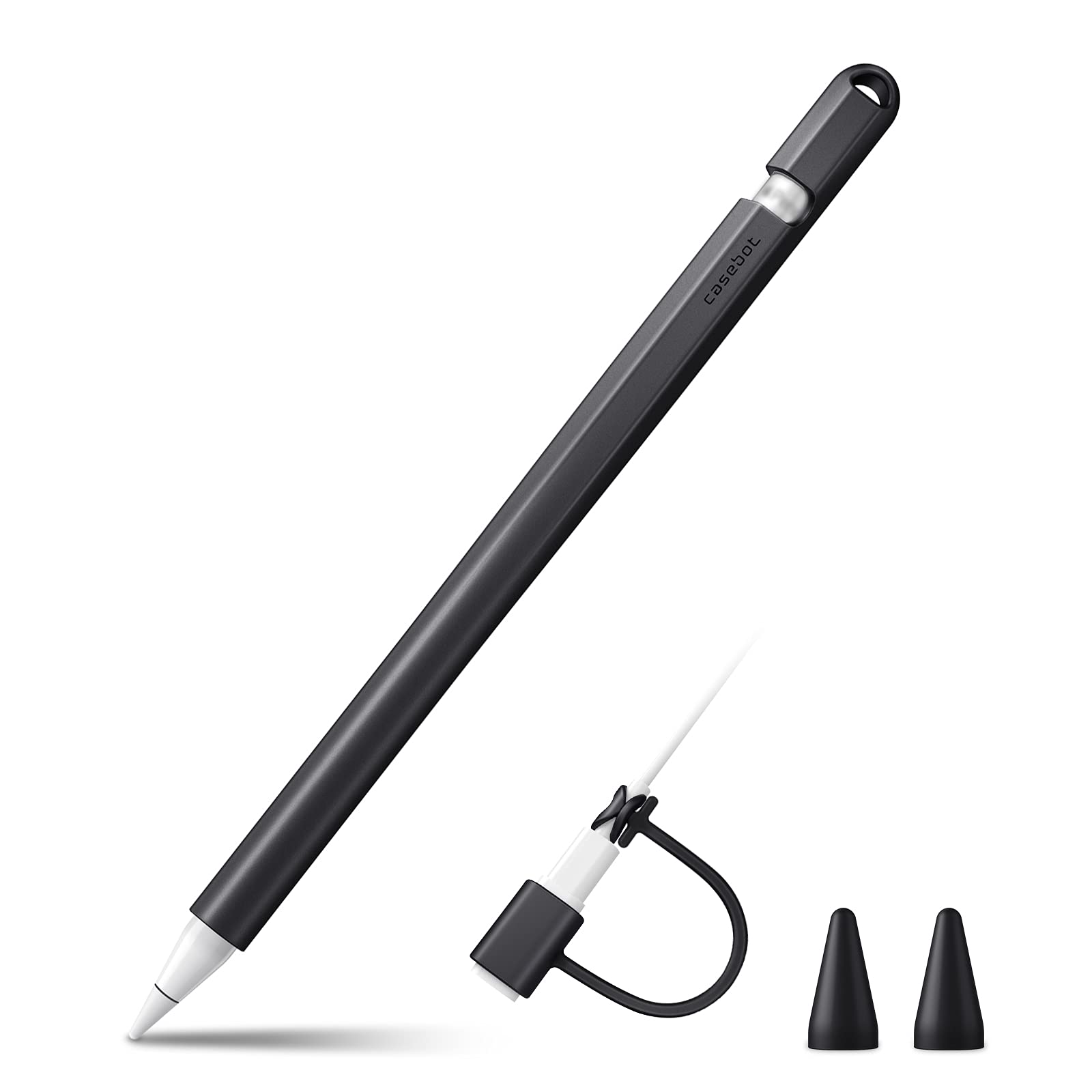 Fintie for Apple Pencil 第1世代用シリコン保護ケース カバー グリップ Apple Pencil ホルダー 握りやすい 軽量 全面保護 紛失 落下防..