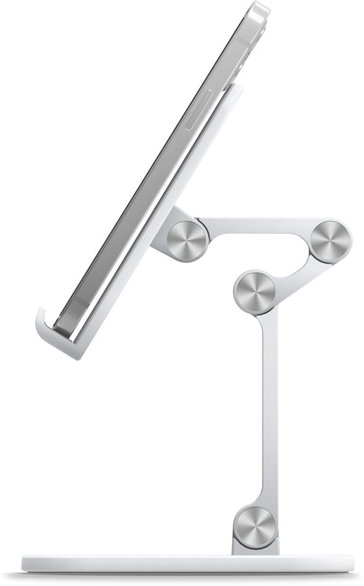 elago スマホスタンド/iPhoneスタンド 4段階 ヒンジ アーム 卓上 スマートフォン スタンド 折り畳み 可能 フレキシブル アームスタンド 角度調整/高さ調整 可能 アイフォンスタンド [ 各種 アイフォン/スマホ/スマートホン 対応 ] M5 STAND ホワイト