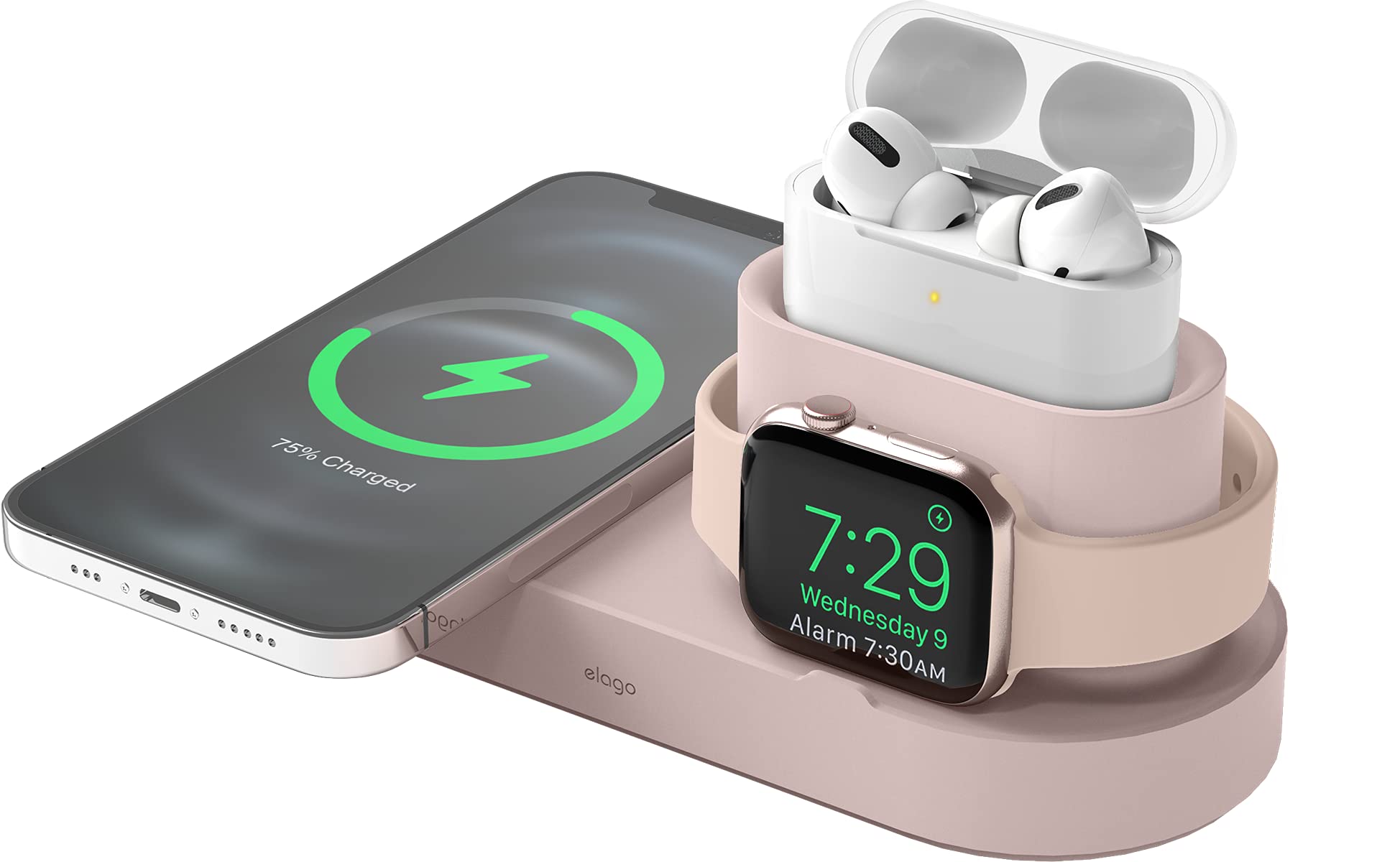 elago MagSafe/AppleWatch [d LightningP[u Ή X^h g[ MagSafe[d AppleWatch[d CgjOP[u  [ hbN iCgX^h Ή X^h [ }OZ[t/Apple Watch/CgjO/P[u Ή ] CHARGING HUB TRIO Ths