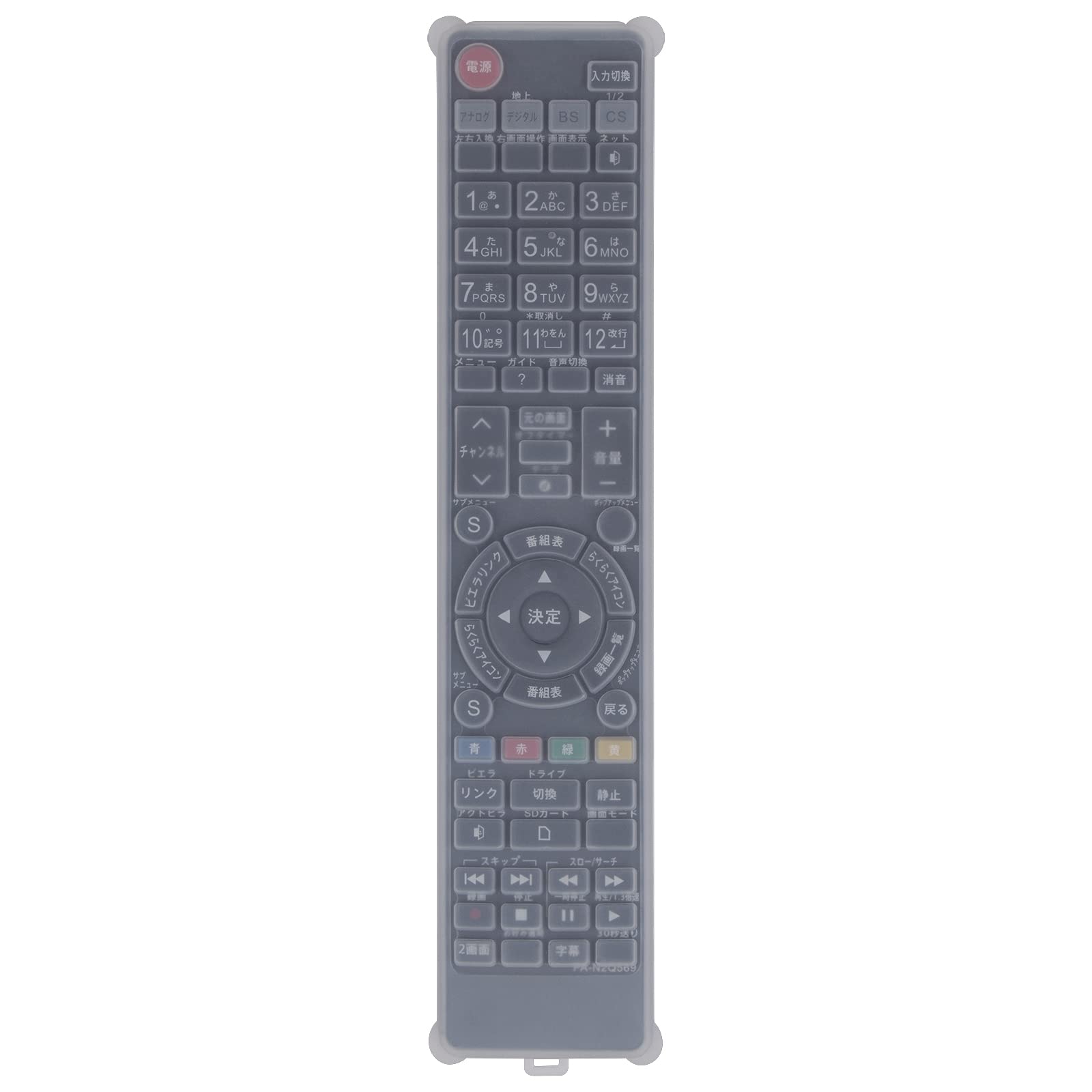AULCMEETテレビ用リモコン fit for パナソニックPanasonic ビエラVIERA N2QAYB000588 N2QAYB000569 N2QAYB000545 N2QAYB000537 TH-L19X3 TH-L26X3 TH-L32X3-K TH-L42G3 リモコンカバー付き