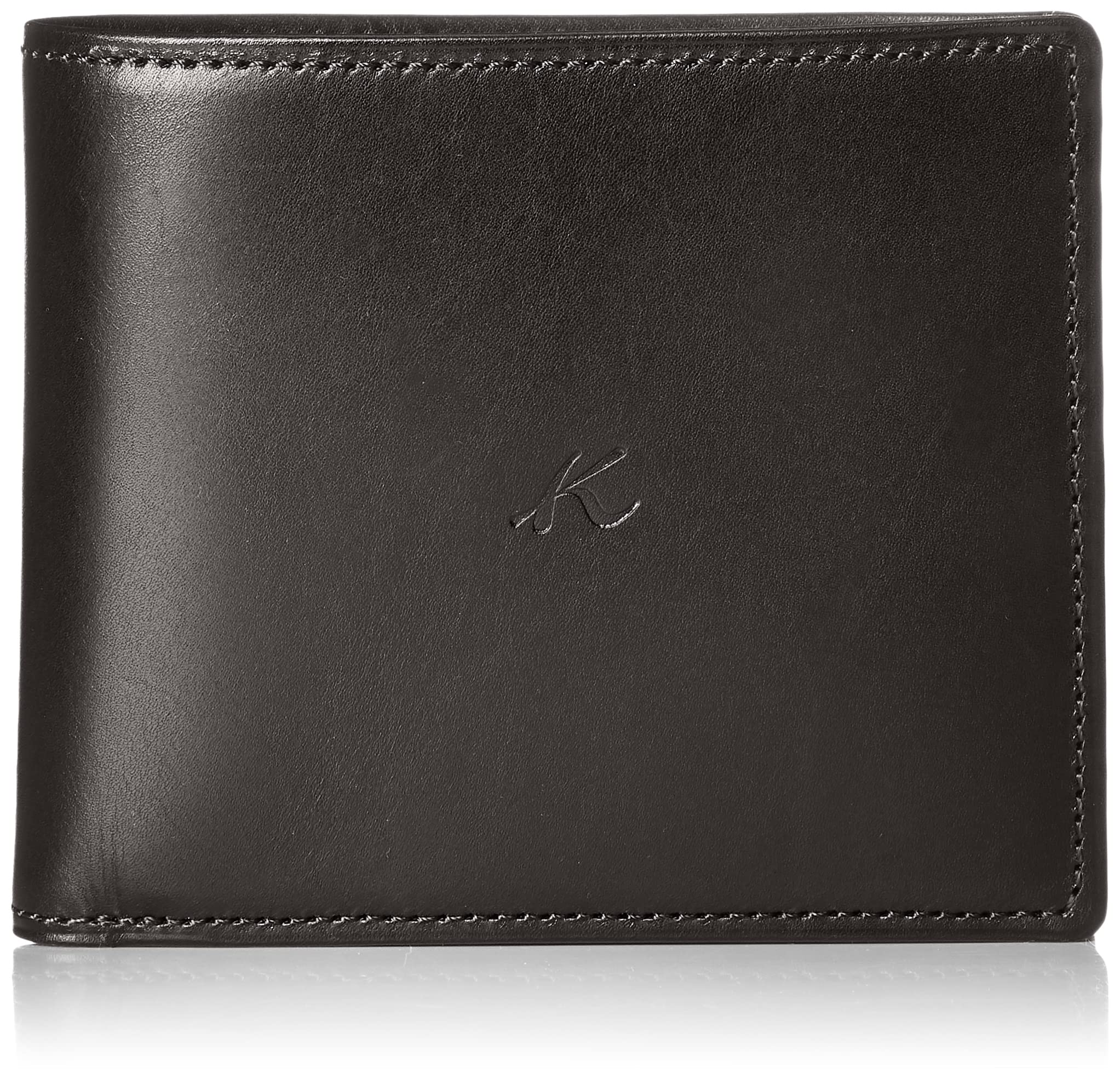 キタムラ 財布 メンズ [キタムラ] カーフ 二折財布（札入れ） RH0582 メンズ ブラック [黒] 15151