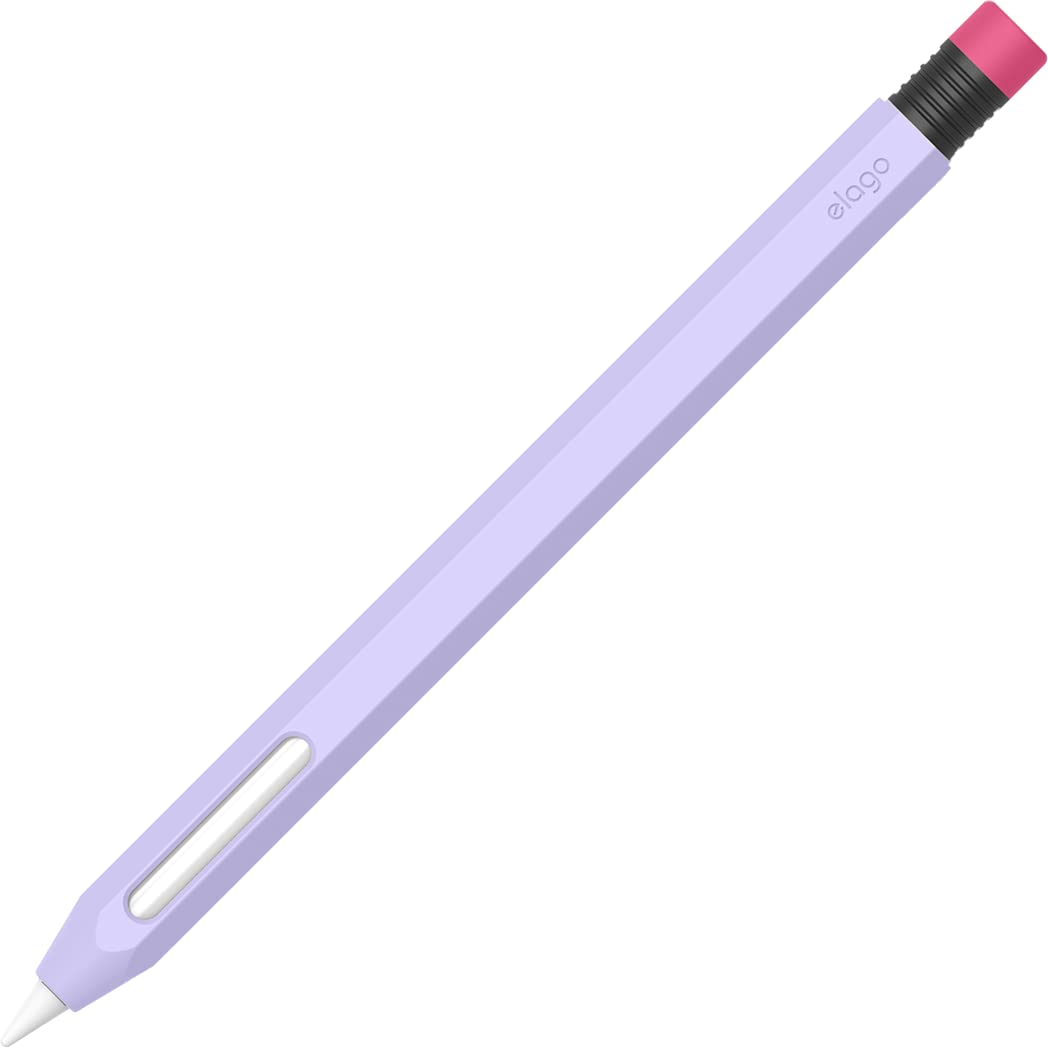 elago Apple Pencil 第2世代 対応 ケース かわいい 鉛筆 デザイン 握りやすい 滑り止め グリップ シリコン 保護 カバー 充電 ペアリン..
