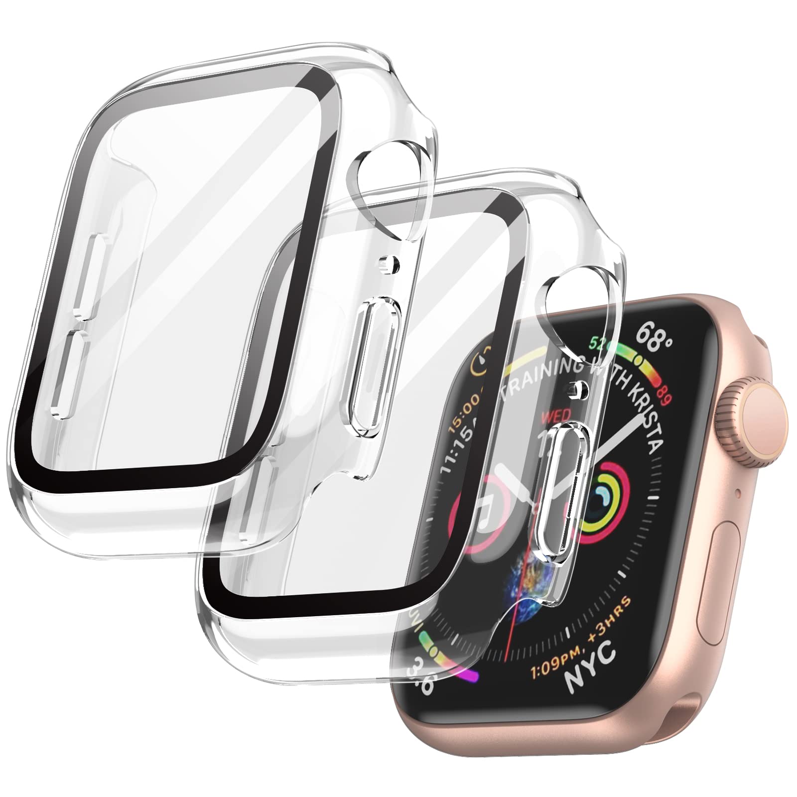 JEDirect Apple Watch SE (2022/2020) /Series 6 5 4i44 mmpjP[X tBt AbvEHb` SʕیJo[ KXtB x 2Zbg (NA)