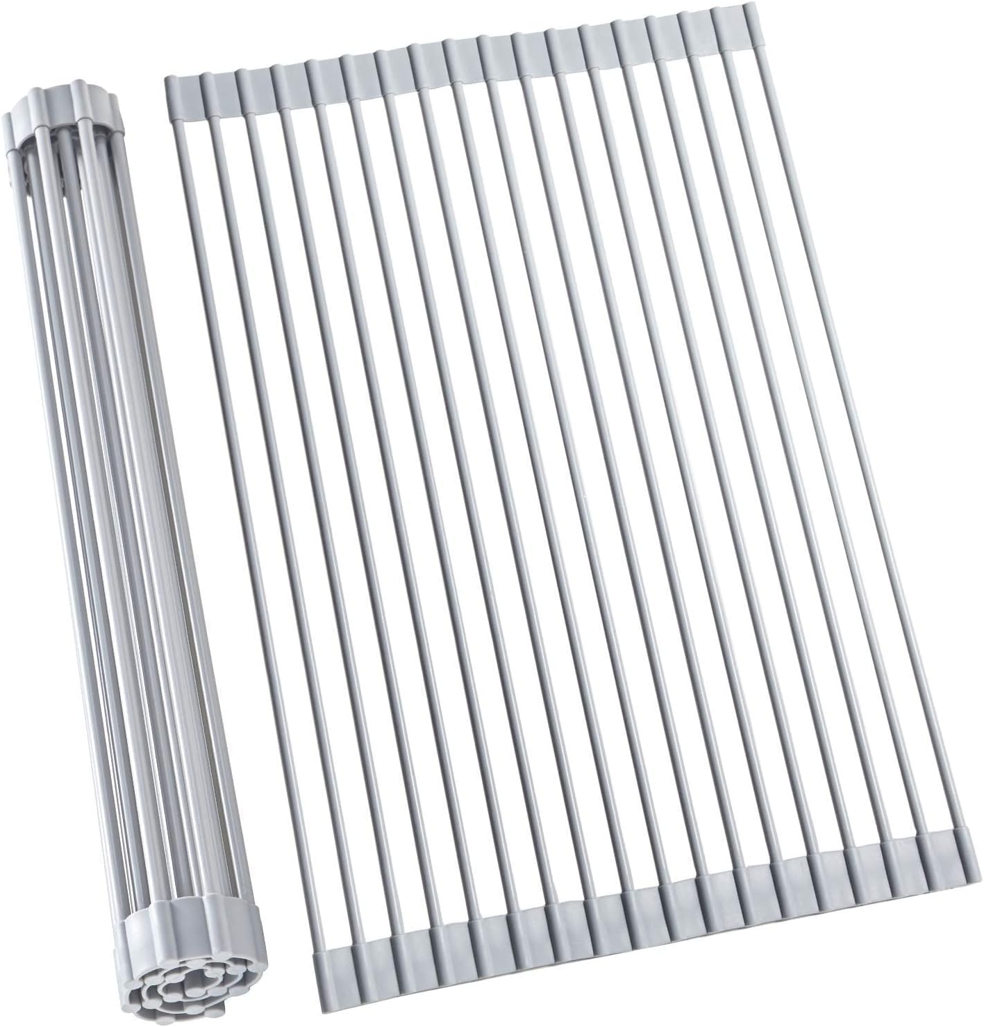 Ohuhu 水切りラック 折りたたみ シリコン 抗菌 耐熱 滑り止め 錆びない シンク上水切り 食器乾燥ラック..