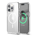 elago iPhone14 Pro 対応 カバー ケース クリア MagSafe 対応 マグネット 付き シンプル スマホケース 耐衝撃 マグセーフ対応ケース...