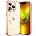 JEDirect iPhone 13 Pro マグネット ケース(6.1インチ用) MagSafe ワイヤレス充電対応 衝撃吸収 バンパーカバー 傷つけ防止 透...