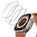 JEDirect Apple Watch Ultra 2/1 49mm フィルム 強化ガラスフィルム HD クリア 3枚セット(2)
