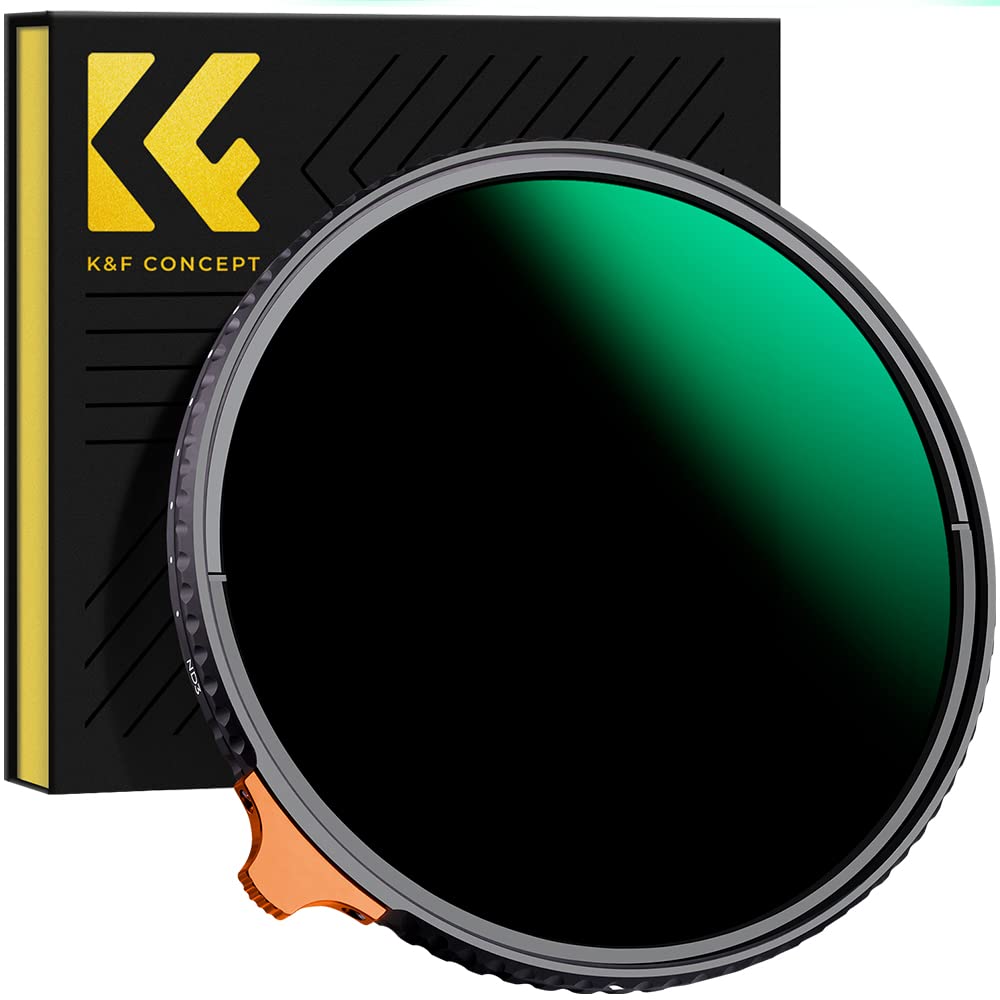 Rakuten - KF Concept 49mm 可変NDフィルター ND3-ND1000 日本製AGC光学ガラス HD超解像力 低い反射率 360°無段階調節可能 28層ナノコーティング 撥水防汚キズ防止 薄型 ビデオ/風景撮影のレンズフィルターメーカー直営店