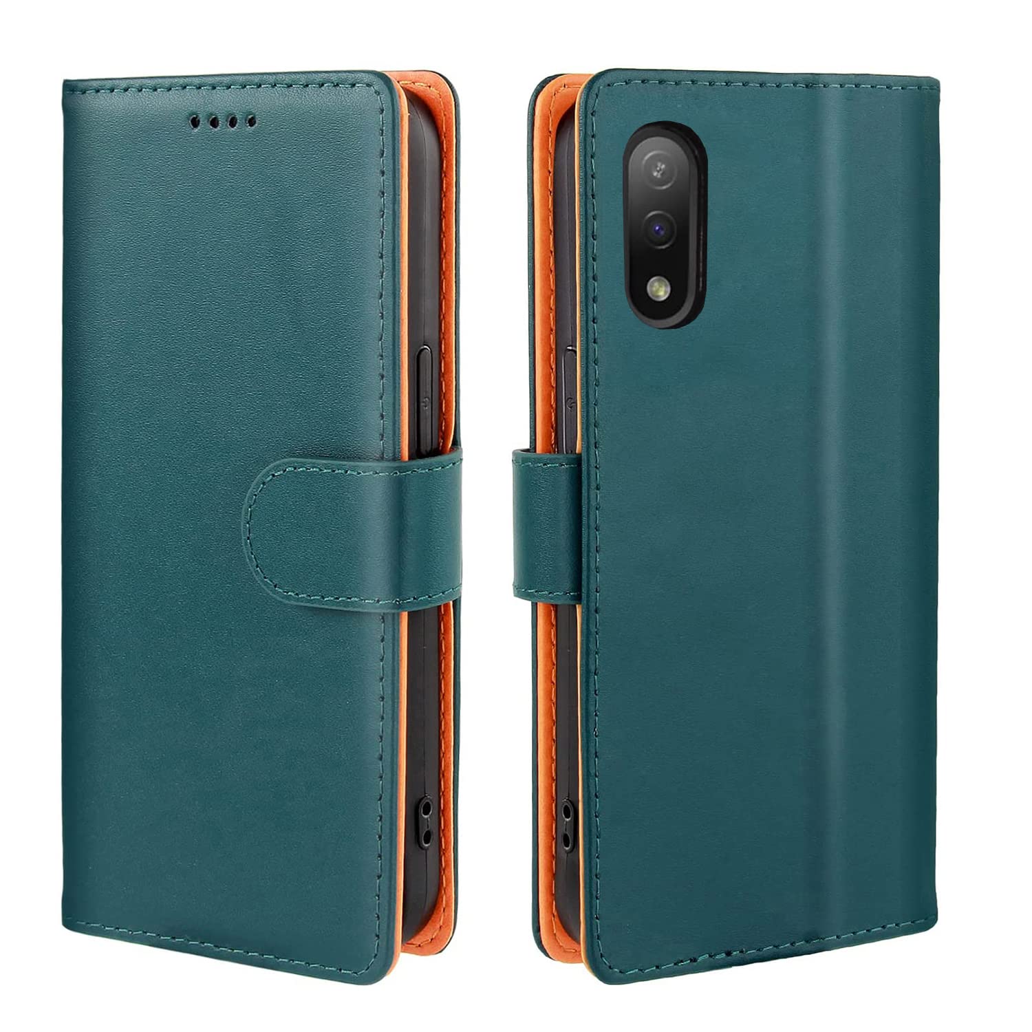 Rakuten - J.DL直営店 Xperia Ace II ケース 手帳型 Ace 2 手帳 SO41B 手帳型ケース ace2 ケース 手帳型 おしゃれ エクスペリア ACEII ケース 手帳型 携帯カバー レザー 耐衝撃 耐摩擦 全面保護 マグネット式 カード収納 スタンド機能 手触りが良い 人気 上質（グリーン）