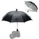 JJC カメラ傘 ホットシューに取り付け 傘 カメラ 雨対策 防雨 遮光 反射防止 撮影アクセサリー 三脚アクセサリー ソニー/ニコン/キヤノン/富士フイルム/オリンパス など カメラ適用 動画 Vlog (強風に非対応) 開く直径:50cm