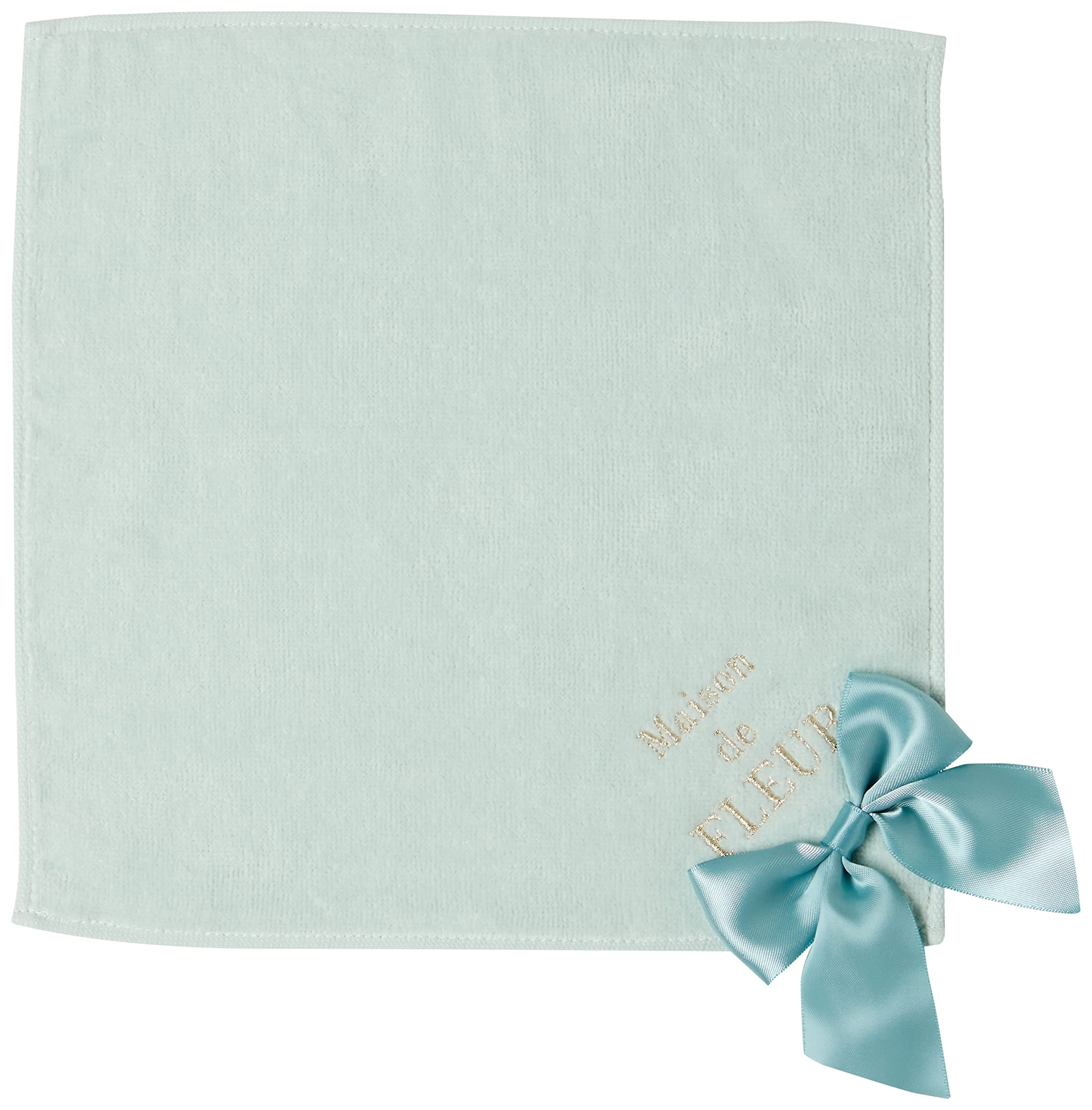 [メゾン ド フルール] ハンカチ カラフルロゴ刺繍リボンタオルハンカチ レディース 8A24F1R0400 ミント F