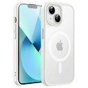 JEDirect iPhone 13 6.1インチ用 マグネット ケース MagSafeに対応 半透明のマット背面 薄型 耐衝撃 カバー (スターライト)
