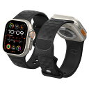 アップルウォッチバンド Apple Watch 対応 バンド Apple Watch Ultra 2 / Ultra 49mm、8 / 7 45mm、SE2 / 6 / SE / 5 / 4 44mm、3 / 2 / 1 42mm 対応 ストラップ-パララックス(マットブラック)