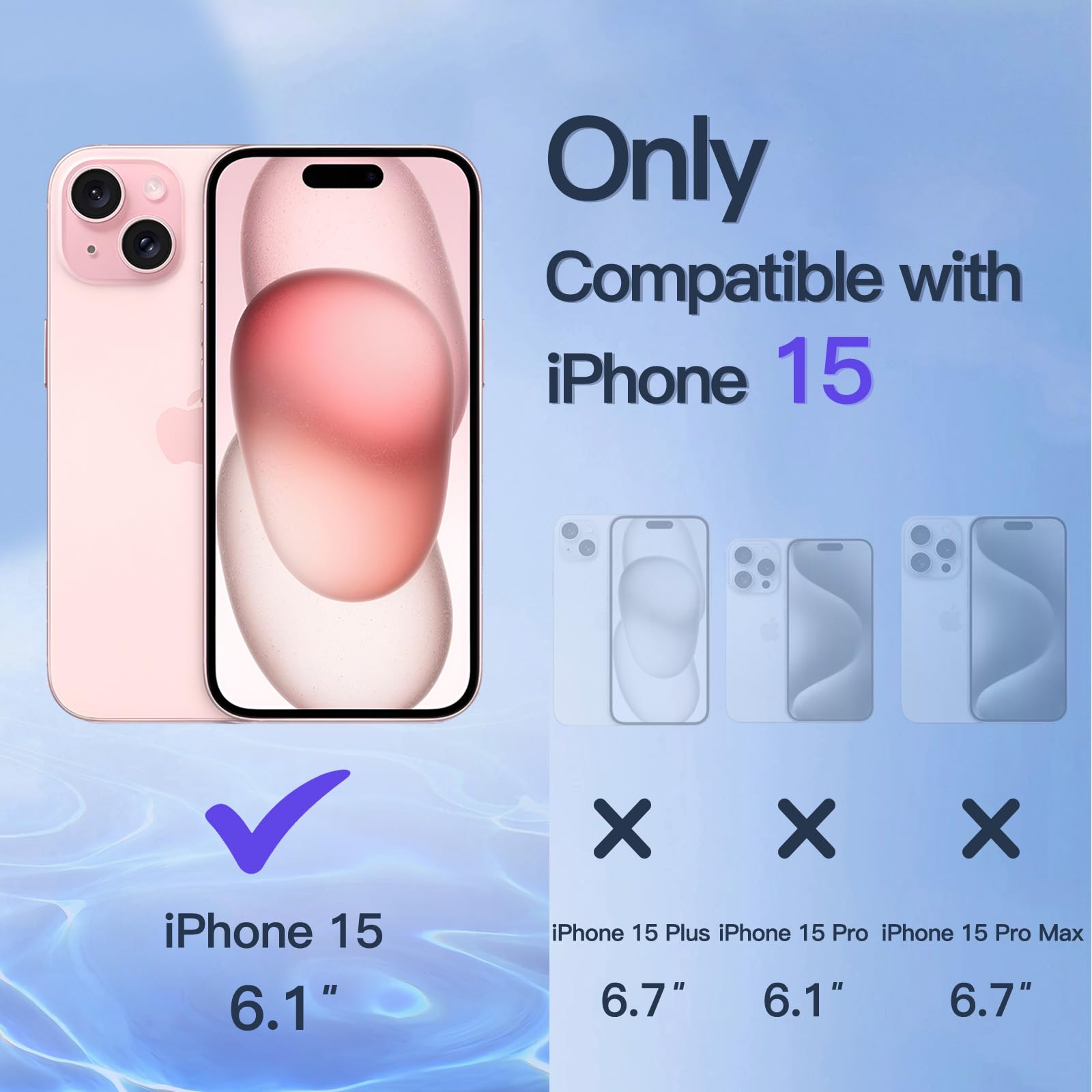 JEDirect iPhone 15 6.1インチ用 プライバシー保護フィルム+カメラレンズフィルム 覗き見防止 強化ガラスフィルム ガイド枠付き 2枚+2枚セット