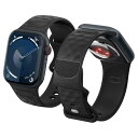 アップルウォッチバンド Apple Watch 対応 バンド Apple Watch 9 / 8 / 7 41mm、 6 / 5 / 4 / SE / SE2 40mm、3 / 2 / 1 38mm 対応 ストラップ-パララックス (マットブラック)