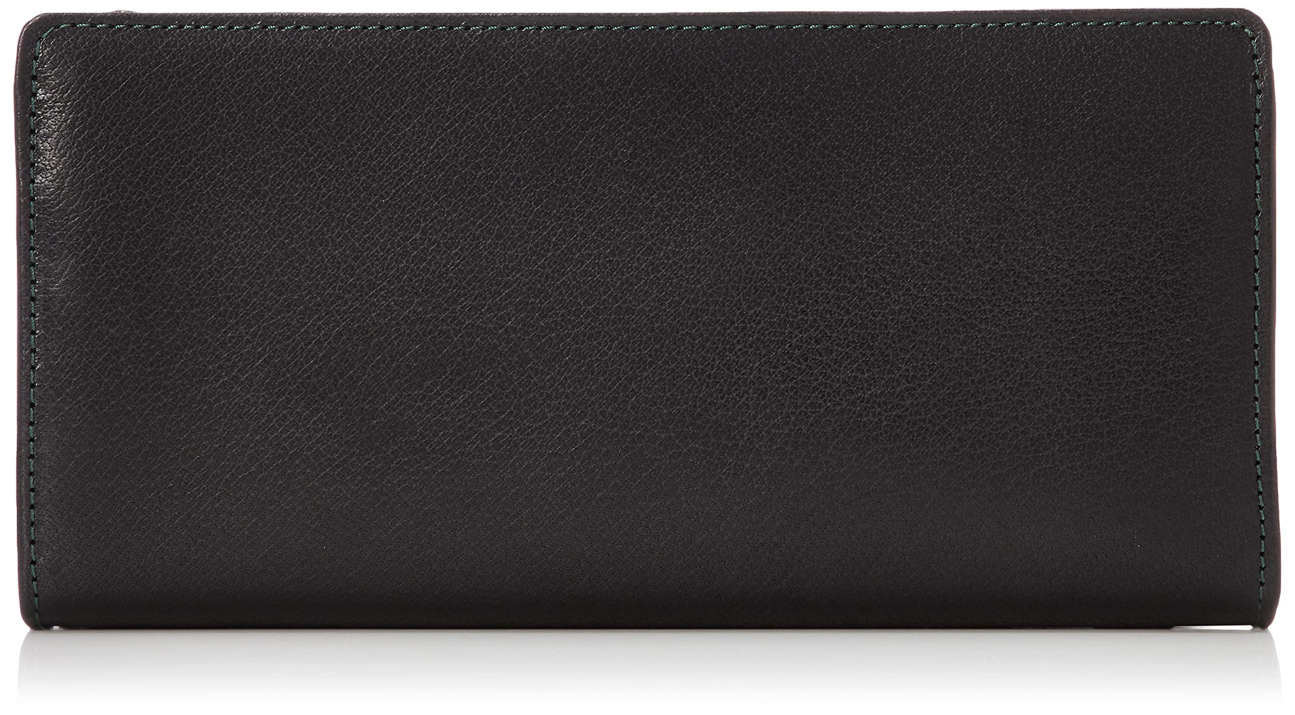 [キタムラ] 長財布 バッファロー革 NH0809 メンズ ブラック／グリーンステッチ [黒] 15301