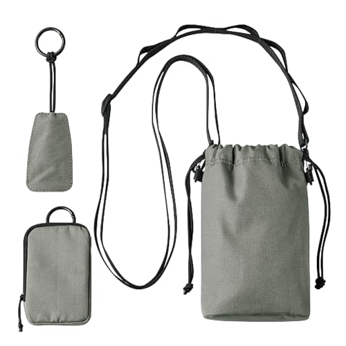 エレコム スマートポーチ スマホ ポーチ ループ付き カードポーチ キーケース ダスティグリーン P-CLSPL01GN