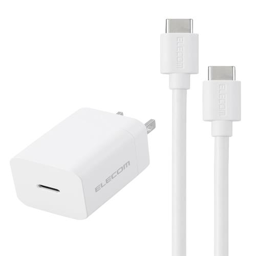 USB Power Deliveryに対応したUSB Type-C(TM)ポートを搭載し、対応するスマートフォン、タブレットなどを充電できるUSB AC充電器です。 USB Power Delivery(パワーデリバリー)とは、アダプターと接続機器間で情報をやり取りすることで、その機器間における最適な電力を選択し、高速充電を実現するUSB規格です。 ※本製品の最大出力は20Wです。 複数口があるコンセントに挿すとき、隣の差込口に干渉しないスリムなデザインです。 別途ケーブルを用意する必要のない、USB Type-C - USB Type-Cケーブル付属タイプです。