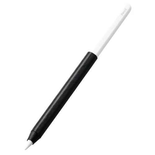 エレコム Apple Pencil グリップステッカー Apple Pencil 第1世代/第2世代/USB-C対応 汗に強く滑らず安定しやすい ブラック TB-APESNBSBK