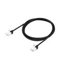 エレコム LANケーブル CAT6A 1m ツメが折れない スーパースリム ブラック ECLD-GPASSTBK10(2)
