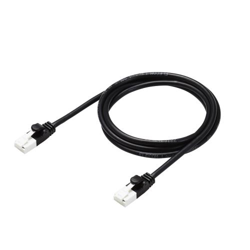 エレコム LANケーブル CAT6A 1m ツメが折れない 爪折れ防止コネクタ やわらか ブラック ECLD-GPAYTBK10