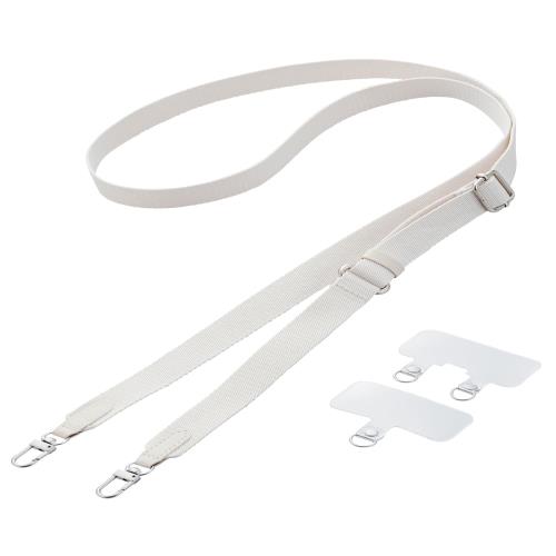 肩から掛けられ、バッグやポケットから取り出さなくてもすぐにスマートフォンの操作ができるフラットタイプのショルダーストラップです。 両手が空いて、普段のお出かけはもちろん、お仕事や旅行などのイベント時にも活躍。落下、盗難、紛失防止にもなります...