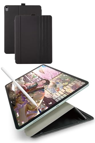 エレコム ipad air 13インチ (M2) 2024年モデル ケース 8段階の角度調整可能 ペン収納 フラップ付き TB-A24XWVDBK