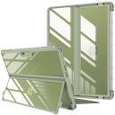 Fintie for New Microsoft Surface Pro 11 / Pro 10 2024 / Surface Pro 9 / Pro 9 5G 2022 13インチ ケース タイプカバー ソフトTPU 全面保護型 スタンド保護機能付き キックスタンドケース 軽量 薄型 耐衝撃(グリーン)(2)