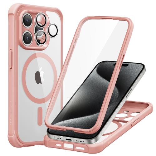Rakuten - ESR iPhone 15 Pro ケースセット 1セット個別レンズ保護フィルム いphone15pro ケース MagSafe互換スマホケース対応 全面保護タイプ軍用規格保護力 耐傷性 Armorシリーズ iphone15pro ケース クリアピンク