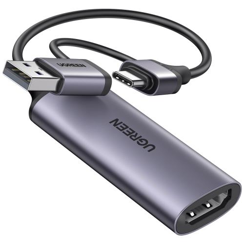 UGREEN HDMI ץ㡼ܡ 1080P 60FPS 4K ӥǥץ㡼 2in1 USB Type C Thund...