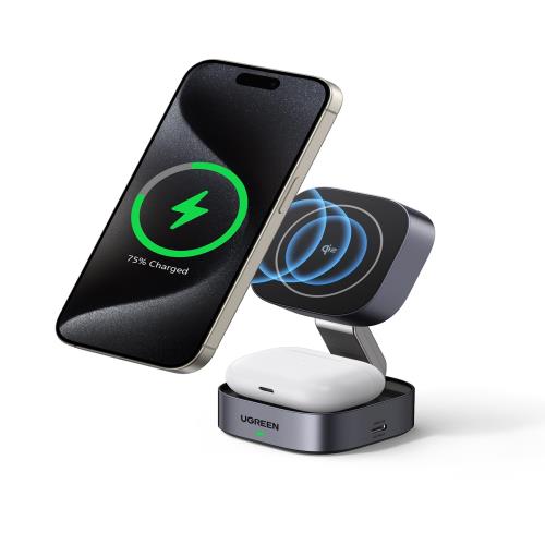 UGREEN Qi2 15w magsafeб 磻쥹Ŵ ޤꤿ߼ ޥ ť 2IN12USB Cݡ ...
