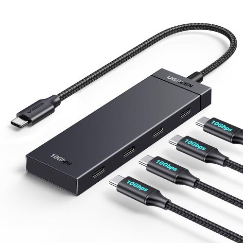 UGREEN USB-C ϥ 4ݡ4xUSB-C USB3.2 Gen2 10Gbps®ǡž  Ѵץ 4-in-...