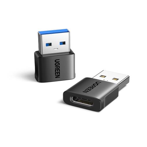 UGREEN USB Type-C 変換アダプタ USB 3.1 10Gbps Type C メス to USB 3.0 オス 変換 QC3.0 急速充電と..