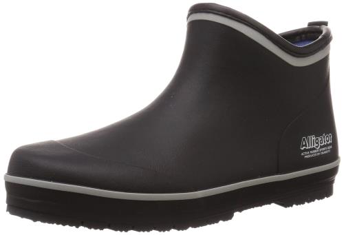 [オカモト] アリゲーター 作業靴 長靴 ガーデニング 農作業 園芸 軽作業 ショート丈 速乾吸汗裏布 土壌をあらさない 男女兼用 ブラック 25.0cm RLM-57206 25.0 cm