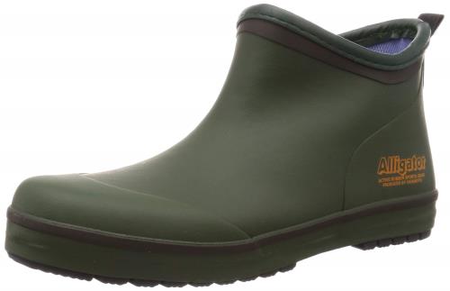 [オカモト] アリゲーター 作業靴 長靴 ガーデニング 農作業 園芸 軽作業 ショート丈 速乾吸汗裏布 土壌をあらさない 男女兼用 グリーン 23.0cm RLM-57206 23.0 cm